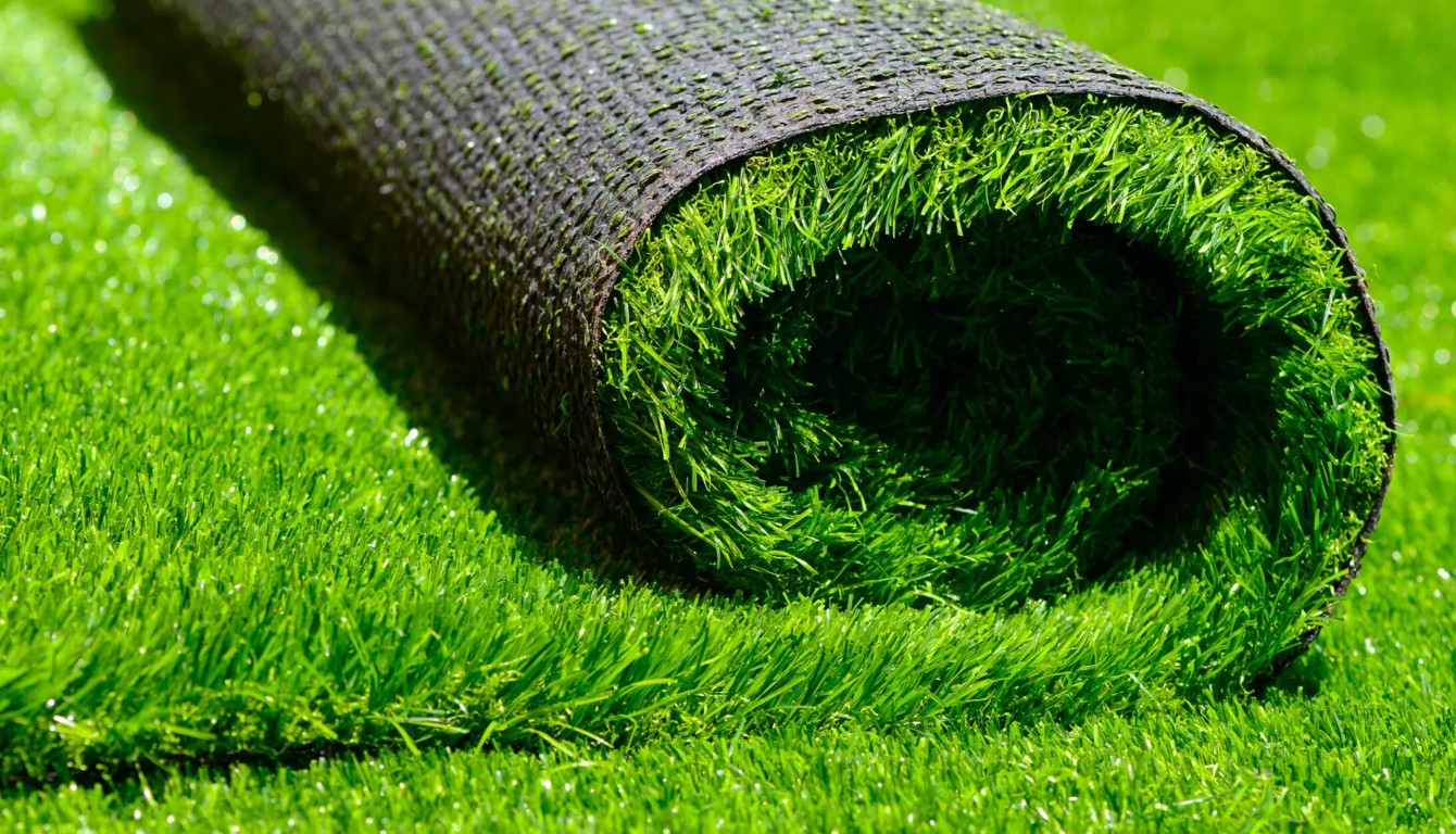 Eco-friendly artificial grass roll ready for installation in Castro Valley, CA